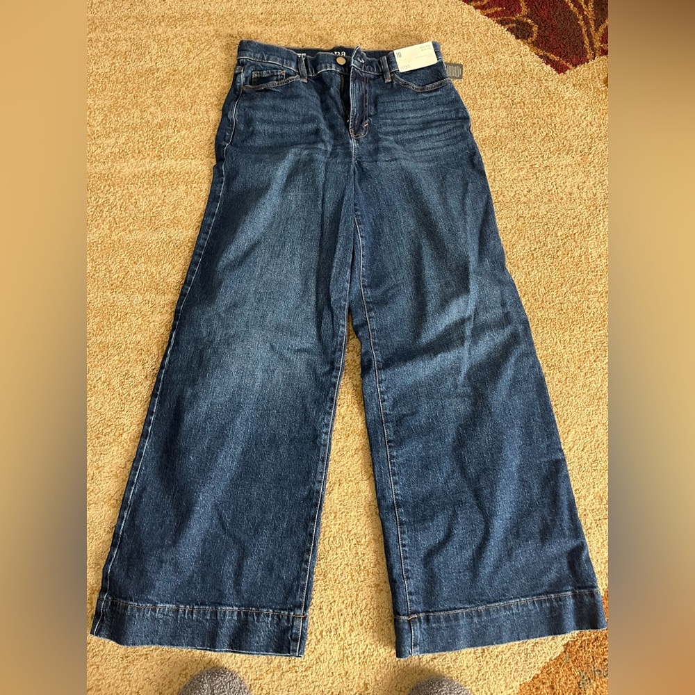 a.n.a Wide-Leg Jeans in Dark Blue Wash